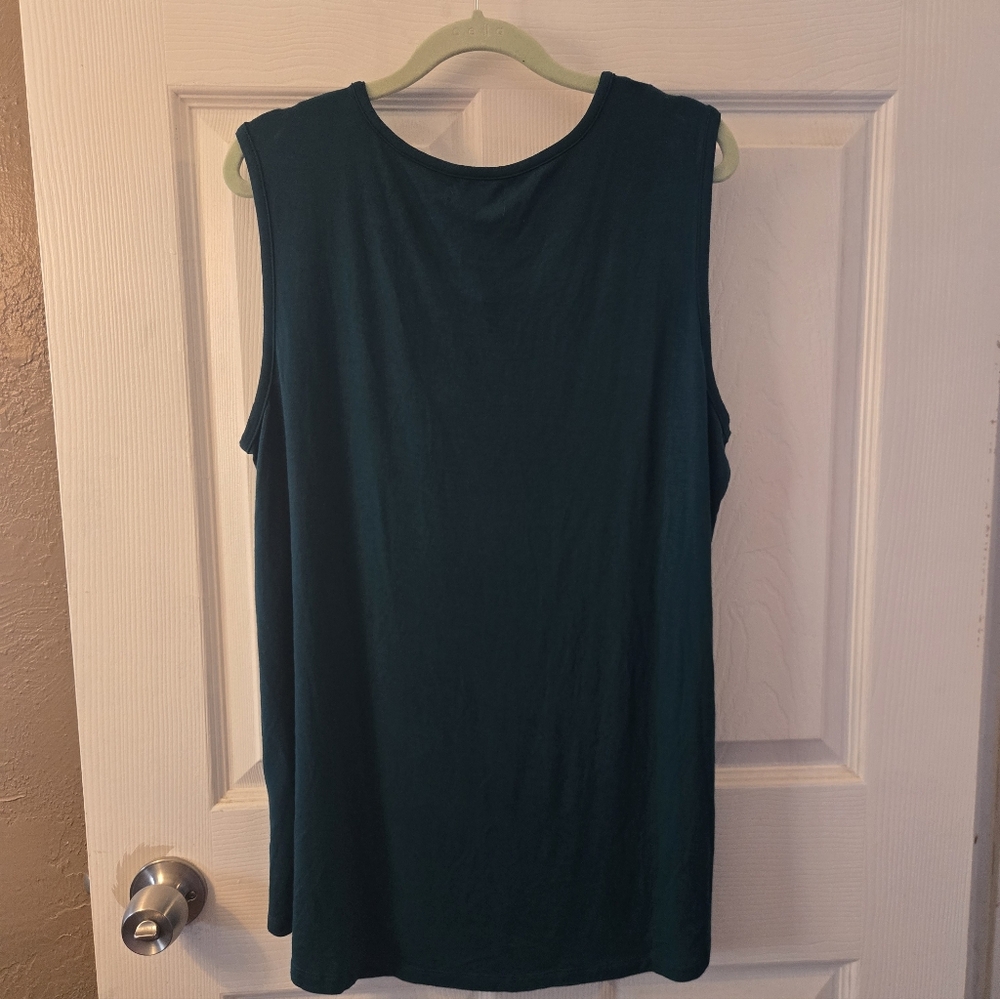 Women's Teal Tank Top - Picture 6 of 9